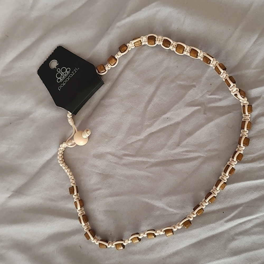 𝅺paparazzi Wood Bead Necklace with Toggle Closure
